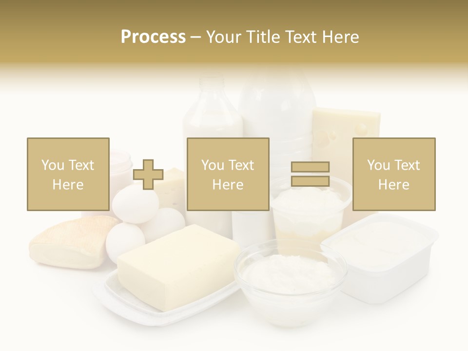 Yogurt Shot Groceries PowerPoint Template