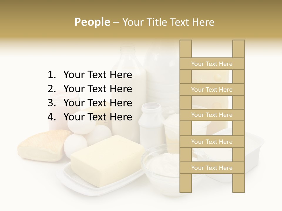 Yogurt Shot Groceries PowerPoint Template