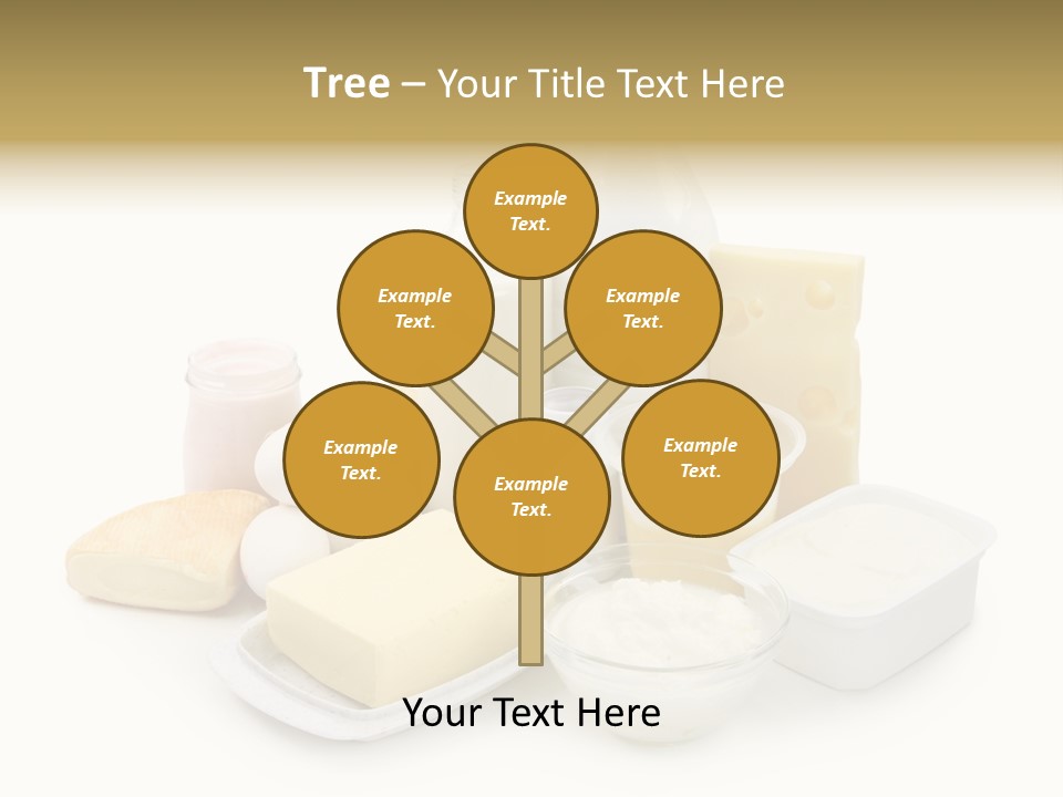 Yogurt Shot Groceries PowerPoint Template