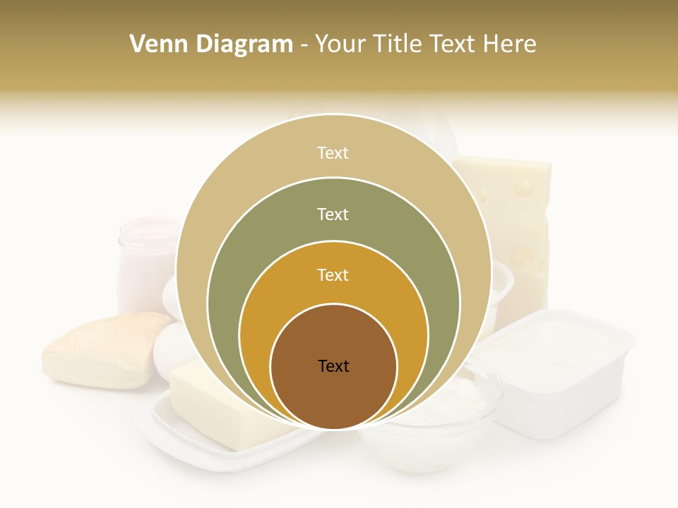 Yogurt Shot Groceries PowerPoint Template