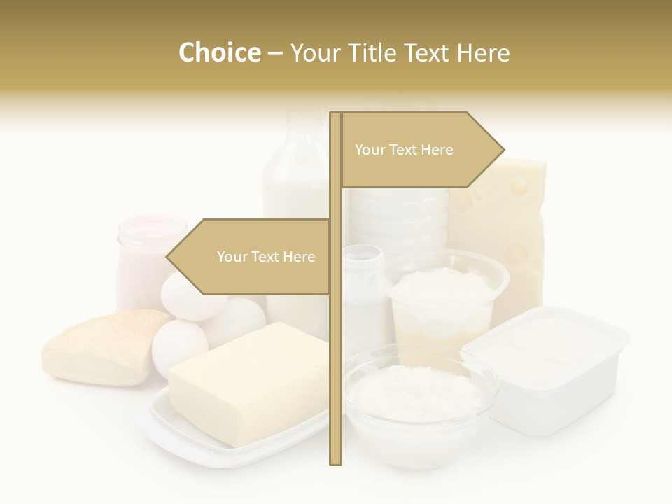 Yogurt Shot Groceries PowerPoint Template