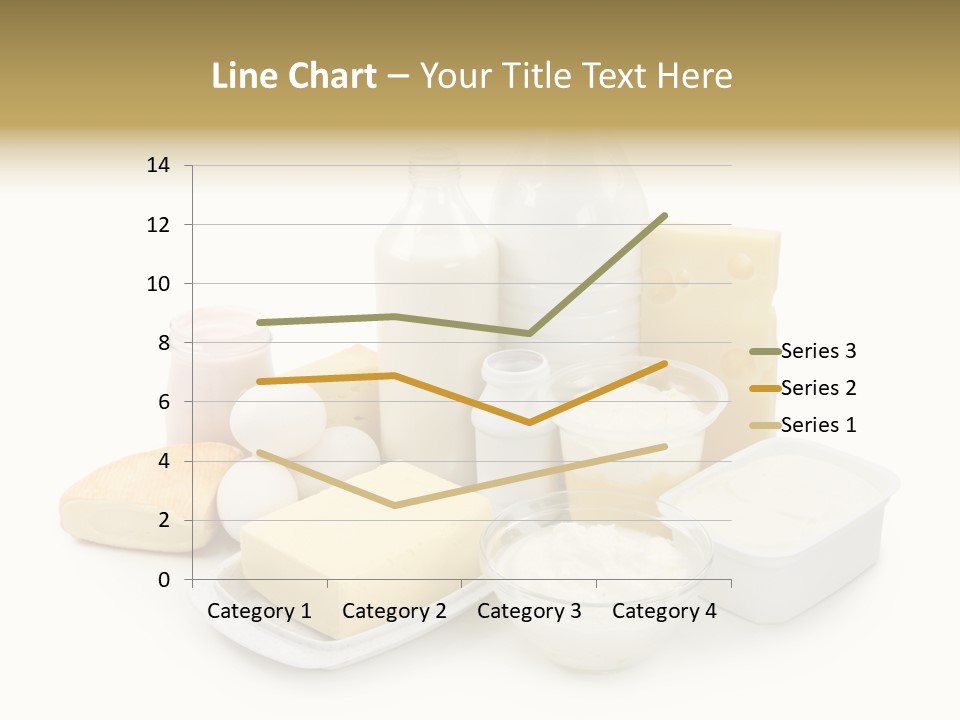 Yogurt Shot Groceries PowerPoint Template