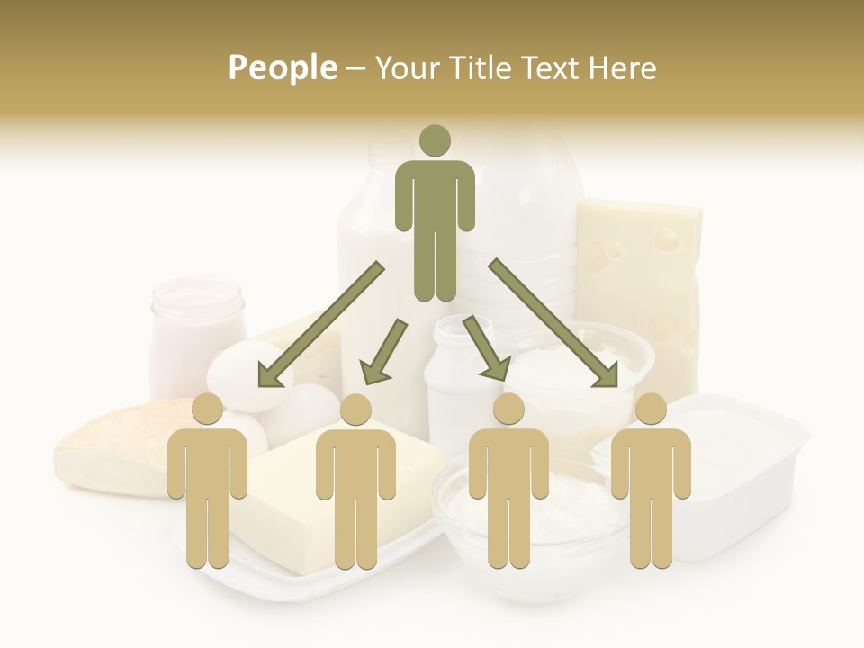 Yogurt Shot Groceries PowerPoint Template