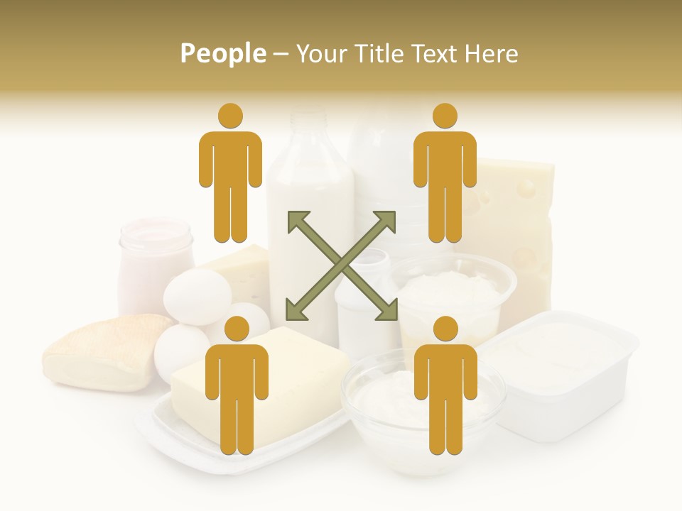 Yogurt Shot Groceries PowerPoint Template