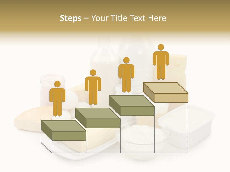 Yogurt Shot Groceries PowerPoint Template