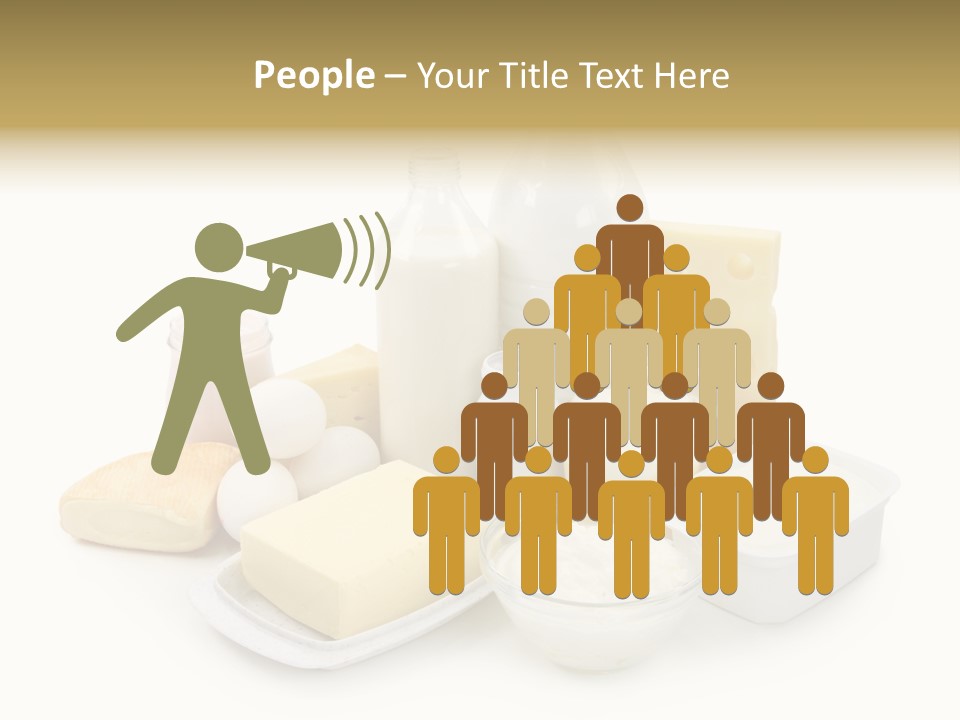 Yogurt Shot Groceries PowerPoint Template