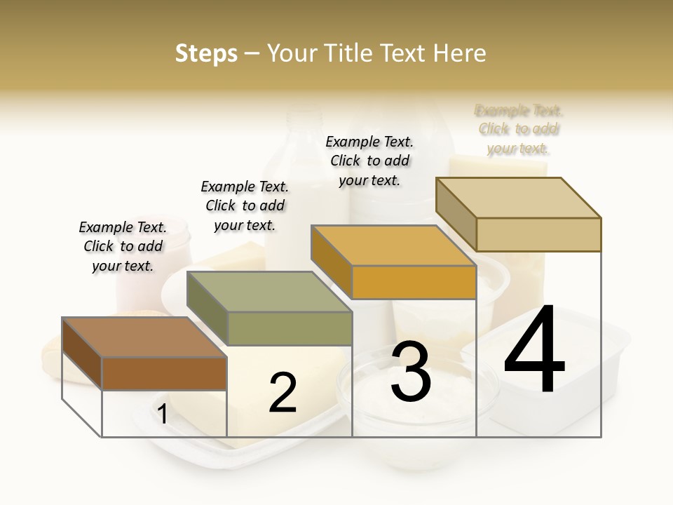 Yogurt Shot Groceries PowerPoint Template