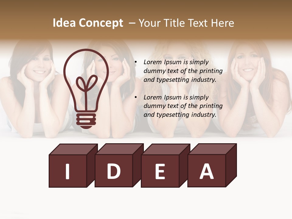 Blue Eyed Fun Sexy PowerPoint Template