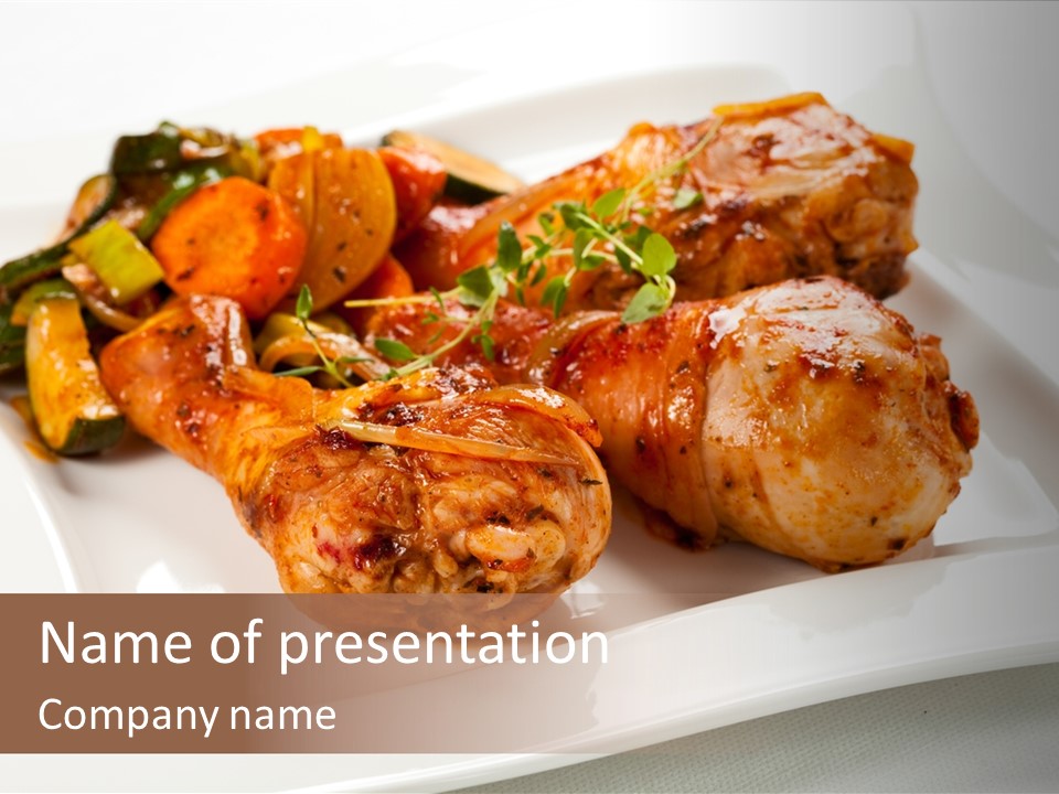 Background Poultry Dish PowerPoint Template