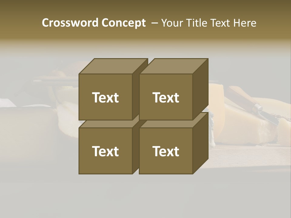 Mixed Dairy Gorgonzola PowerPoint Template