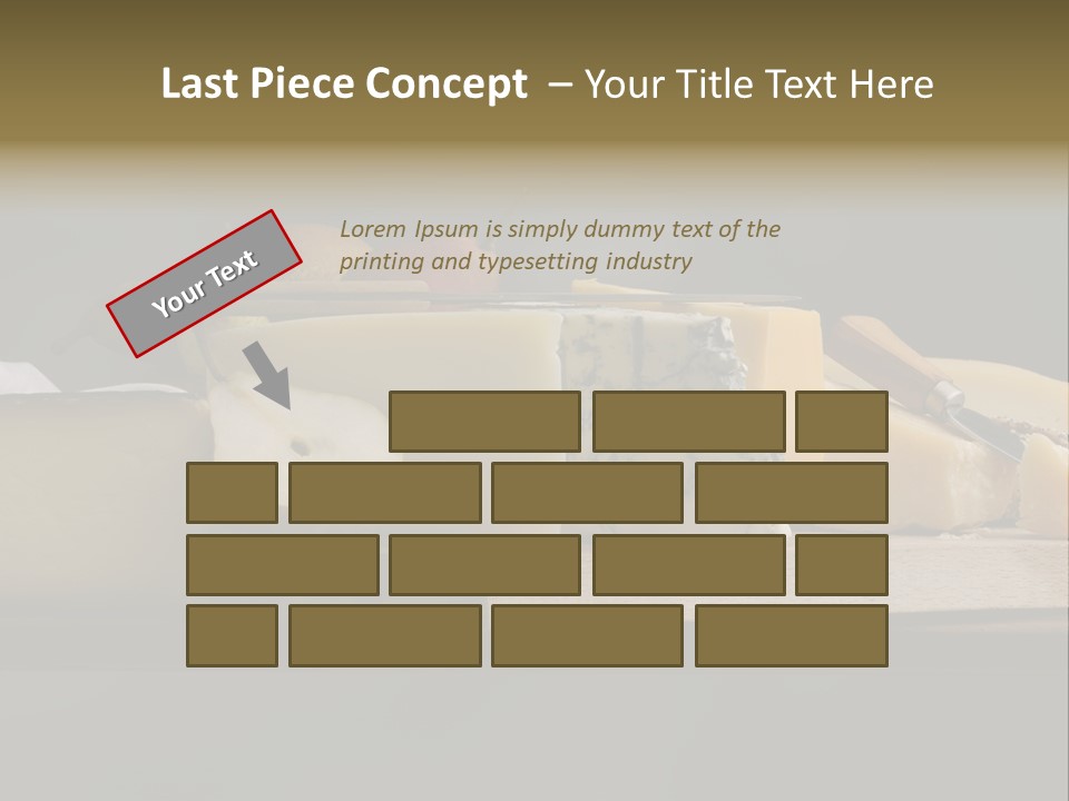 Mixed Dairy Gorgonzola PowerPoint Template