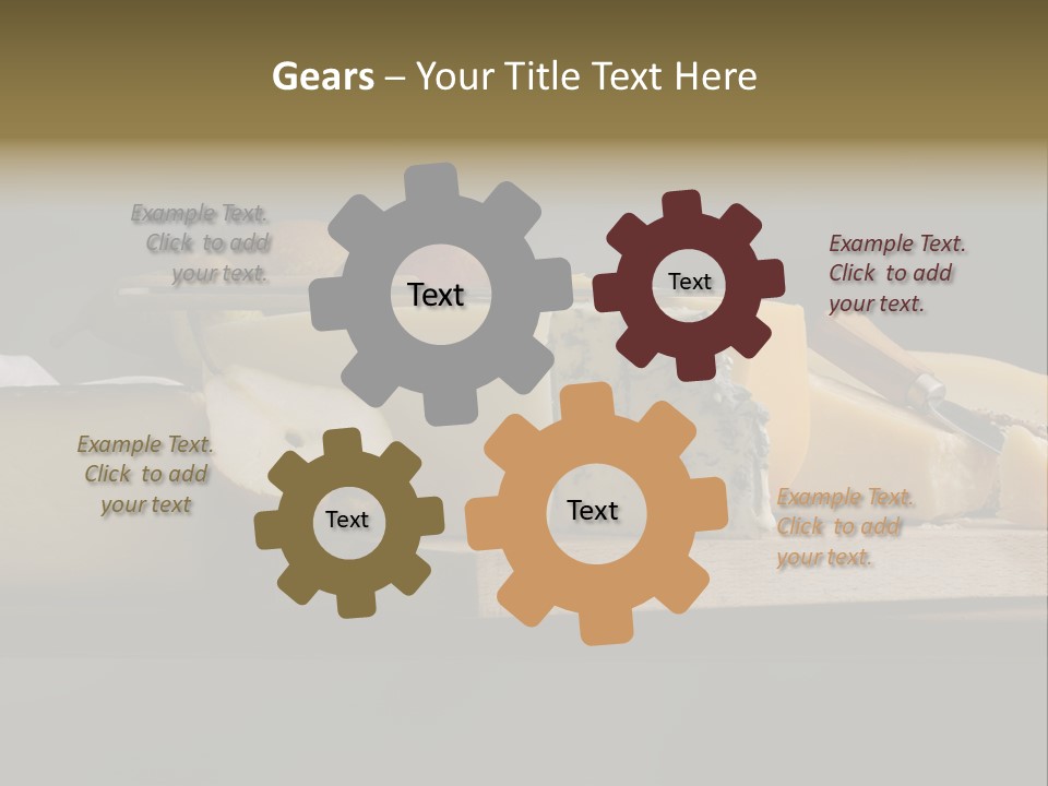 Mixed Dairy Gorgonzola PowerPoint Template