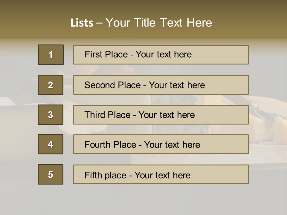 Mixed Dairy Gorgonzola PowerPoint Template