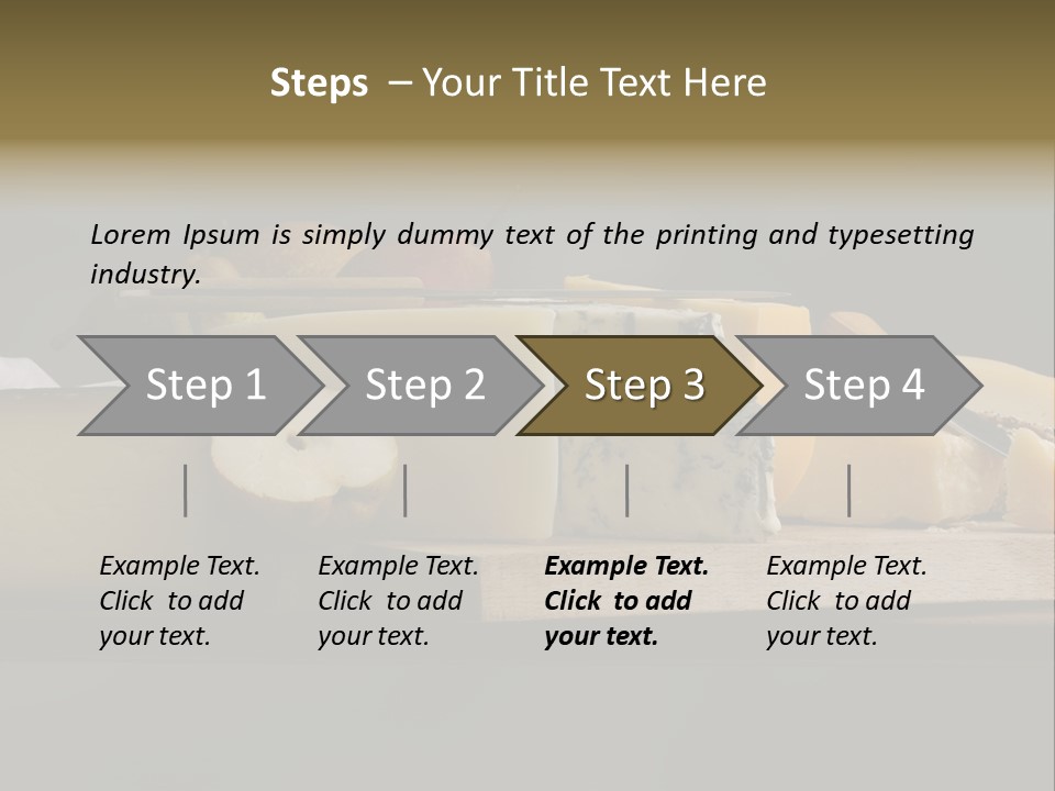 Mixed Dairy Gorgonzola PowerPoint Template