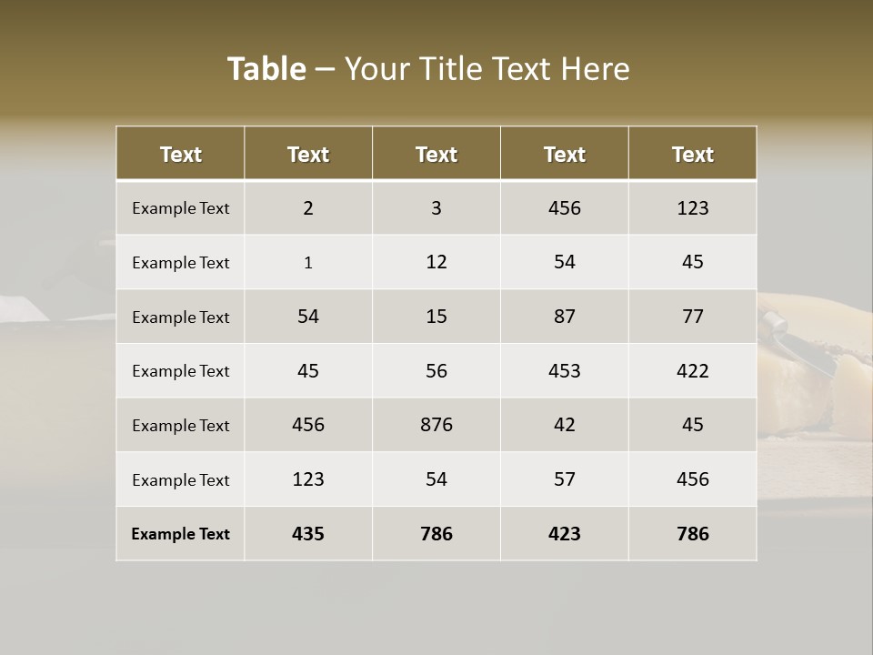 Mixed Dairy Gorgonzola PowerPoint Template