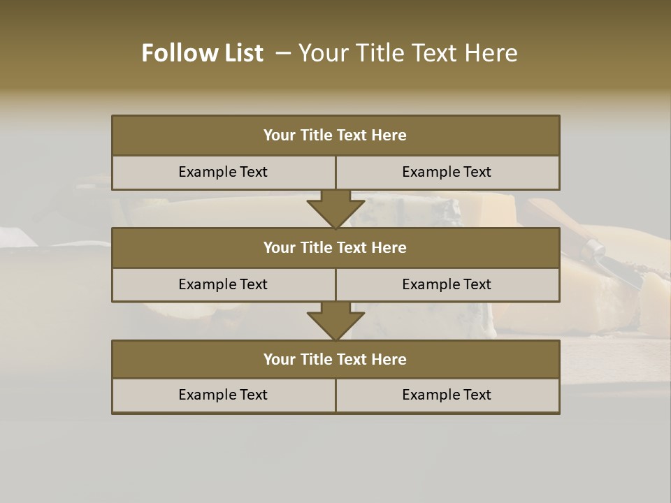 Mixed Dairy Gorgonzola PowerPoint Template