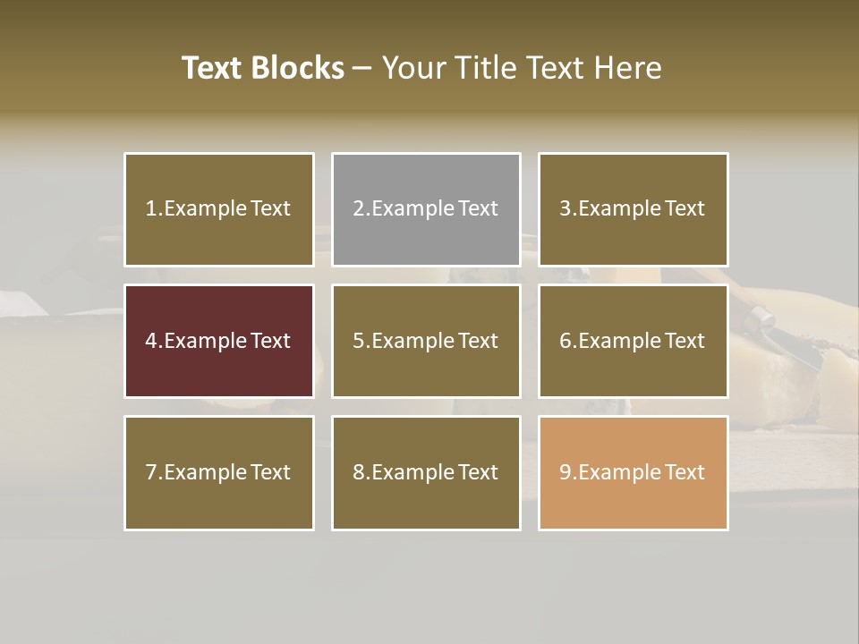 Mixed Dairy Gorgonzola PowerPoint Template