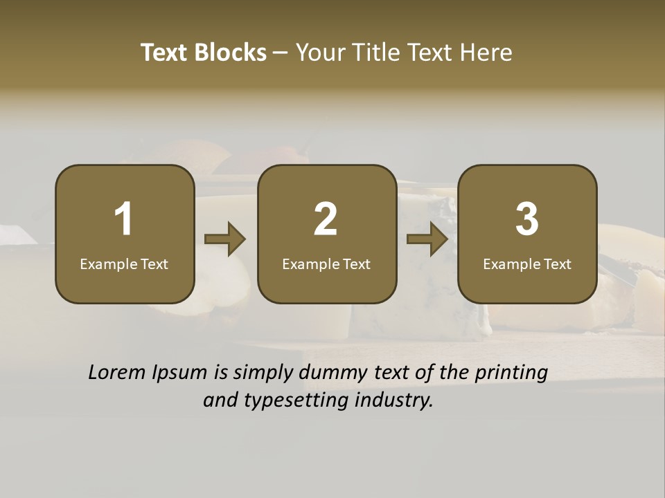 Mixed Dairy Gorgonzola PowerPoint Template