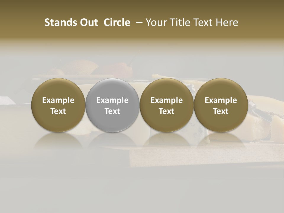 Mixed Dairy Gorgonzola PowerPoint Template