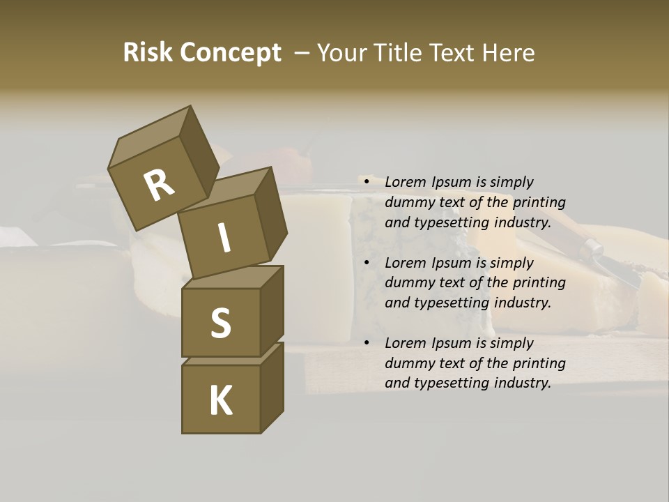 Mixed Dairy Gorgonzola PowerPoint Template
