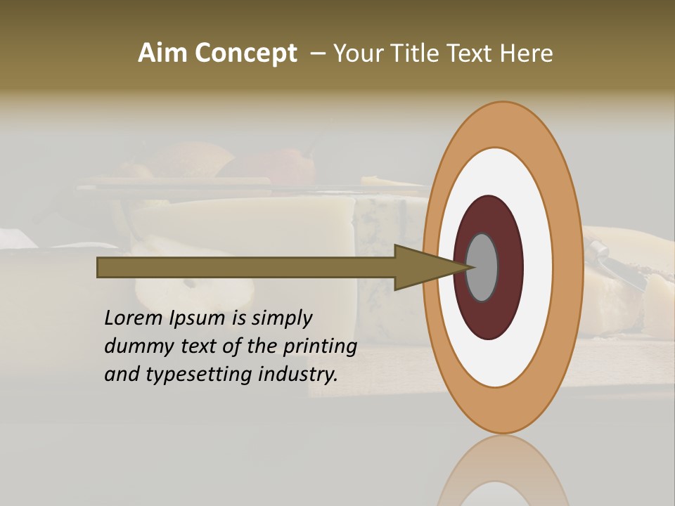 Mixed Dairy Gorgonzola PowerPoint Template