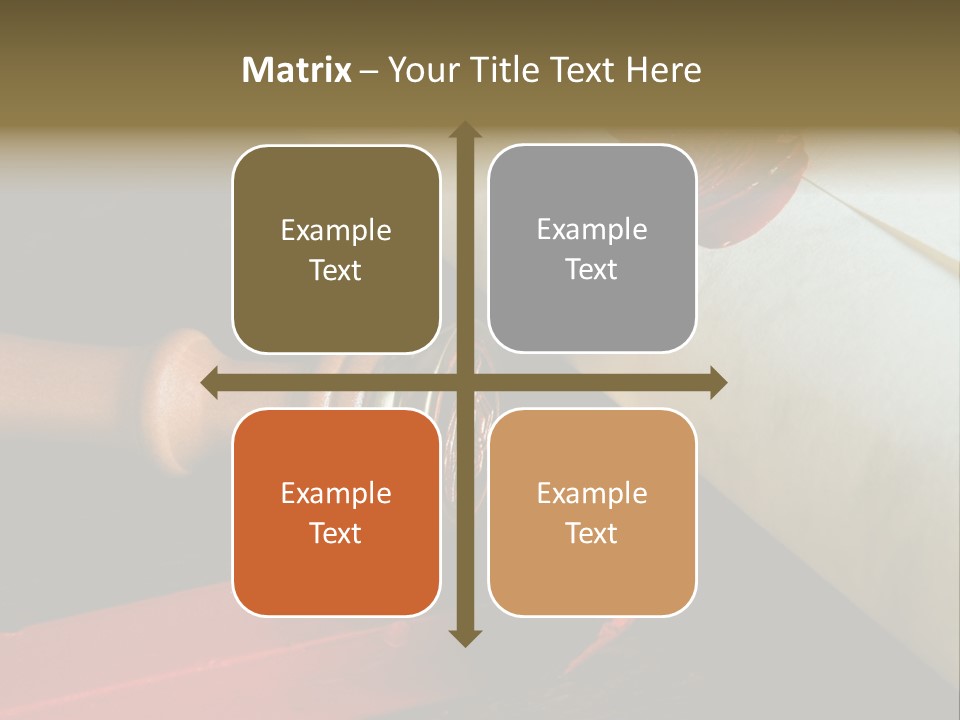 Envelope Script Diary PowerPoint Template