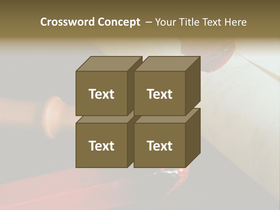 Envelope Script Diary PowerPoint Template