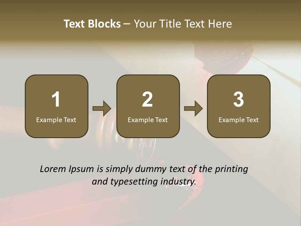 Envelope Script Diary PowerPoint Template