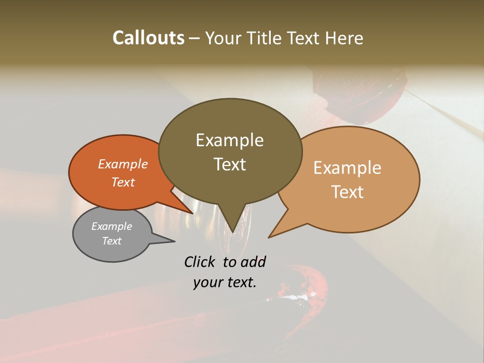 Envelope Script Diary PowerPoint Template
