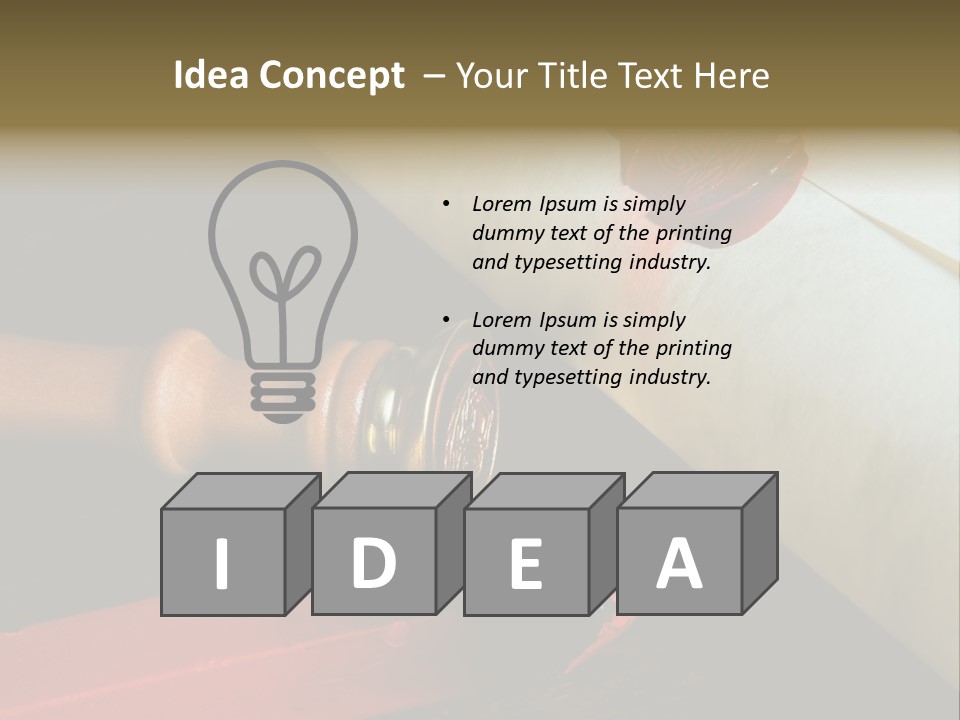 Envelope Script Diary PowerPoint Template