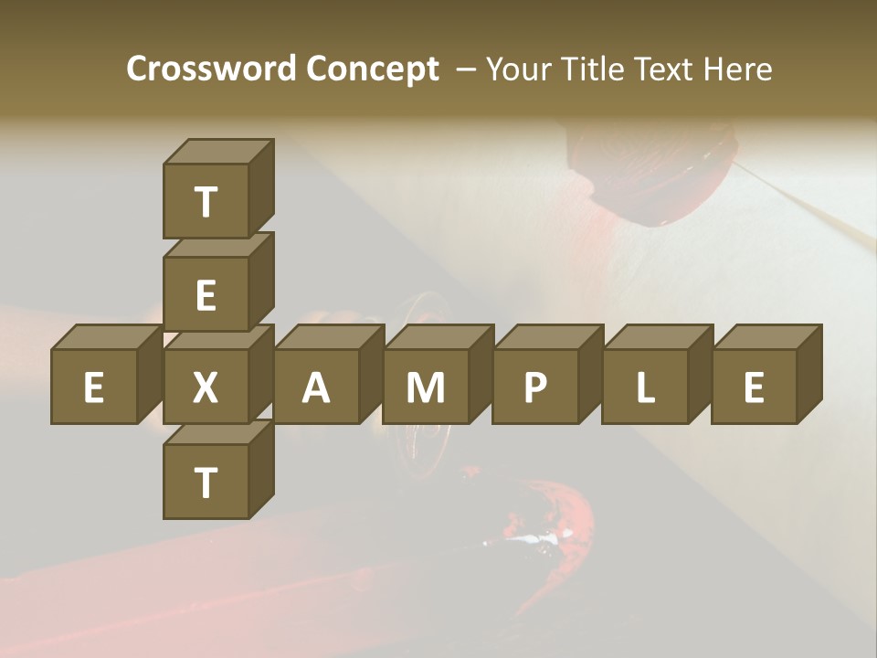 Envelope Script Diary PowerPoint Template