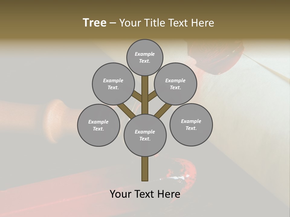 Envelope Script Diary PowerPoint Template