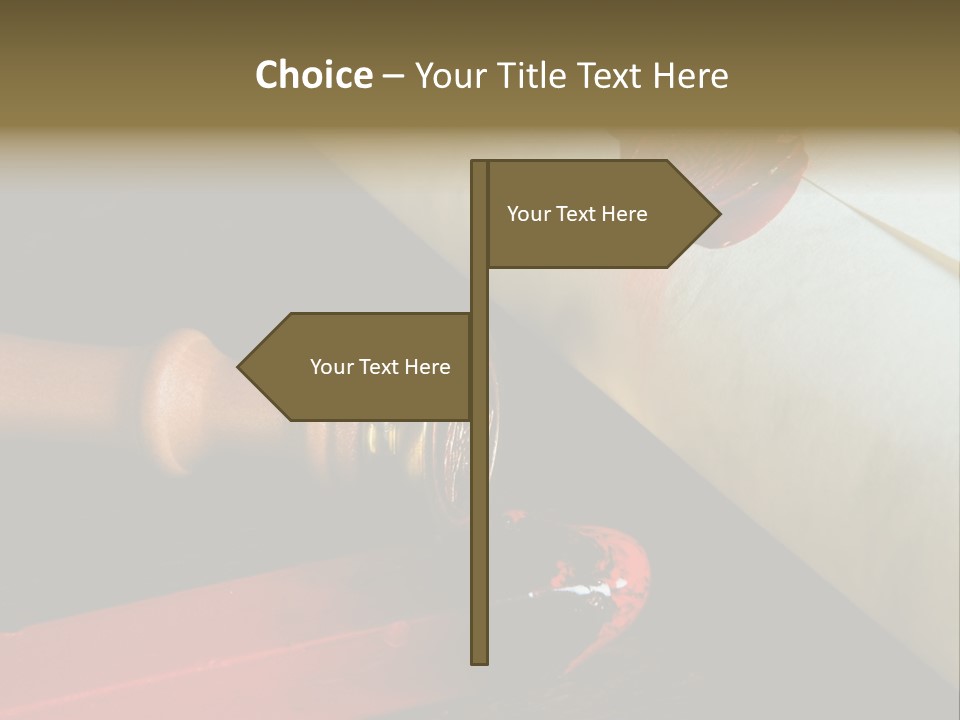 Envelope Script Diary PowerPoint Template