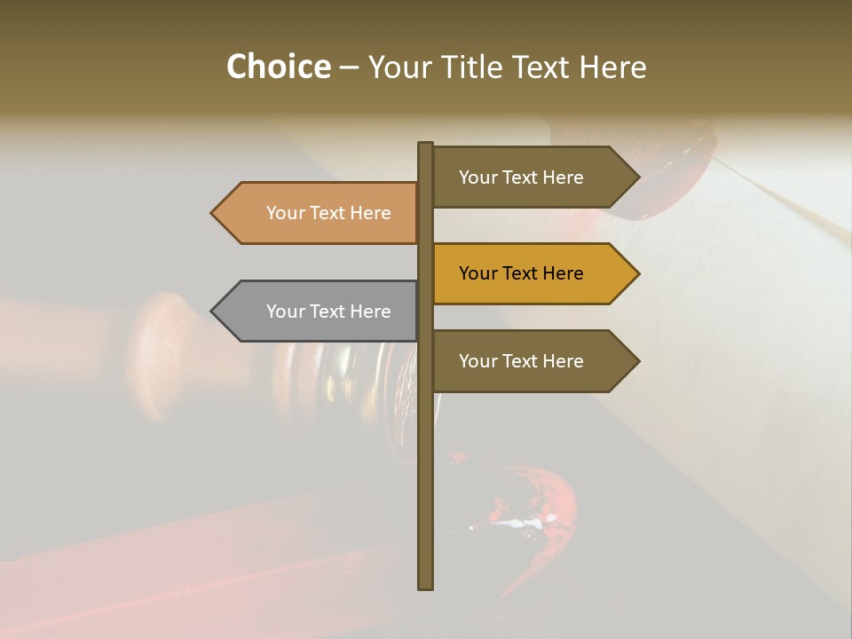 Envelope Script Diary PowerPoint Template