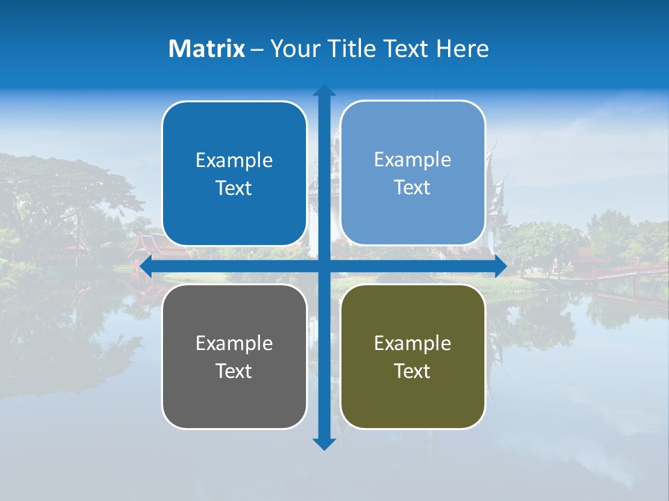 Asia Heritage Lake PowerPoint Template