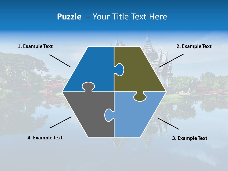 Asia Heritage Lake PowerPoint Template