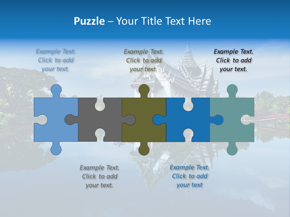 Asia Heritage Lake PowerPoint Template