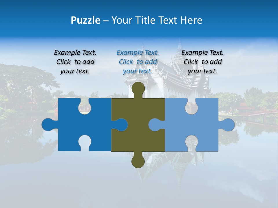 Asia Heritage Lake PowerPoint Template