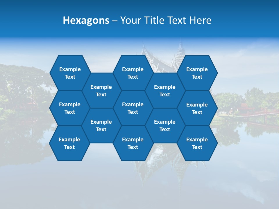 Asia Heritage Lake PowerPoint Template