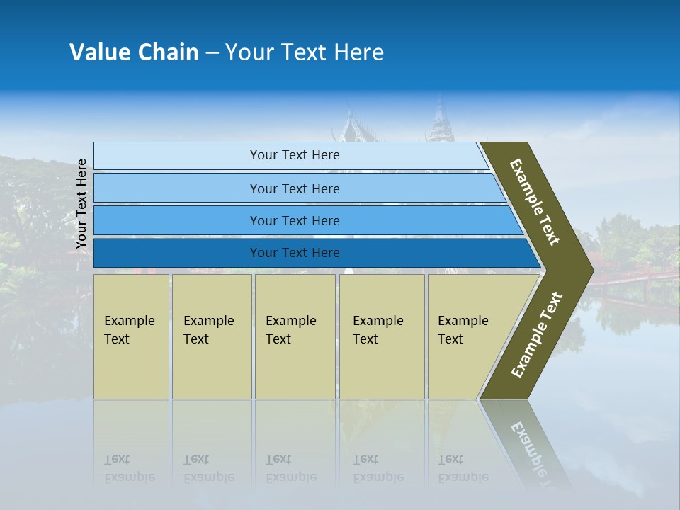 Asia Heritage Lake PowerPoint Template