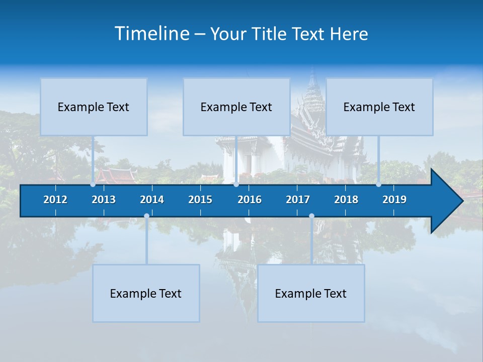 Asia Heritage Lake PowerPoint Template