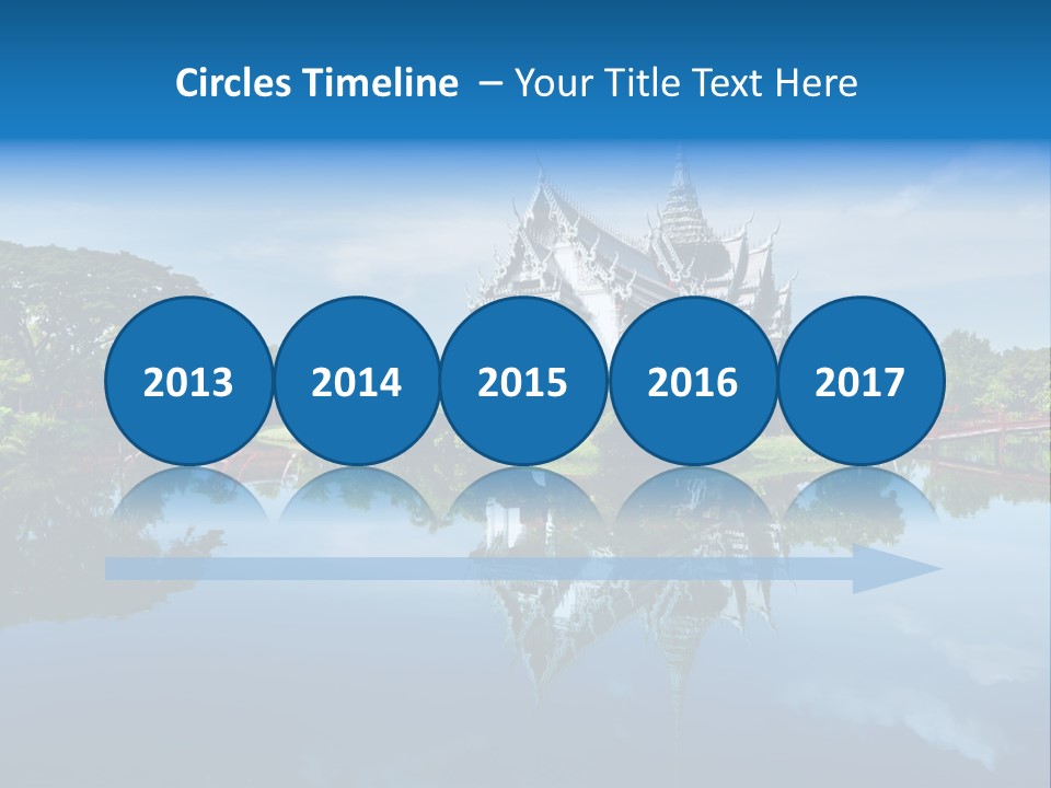 Asia Heritage Lake PowerPoint Template