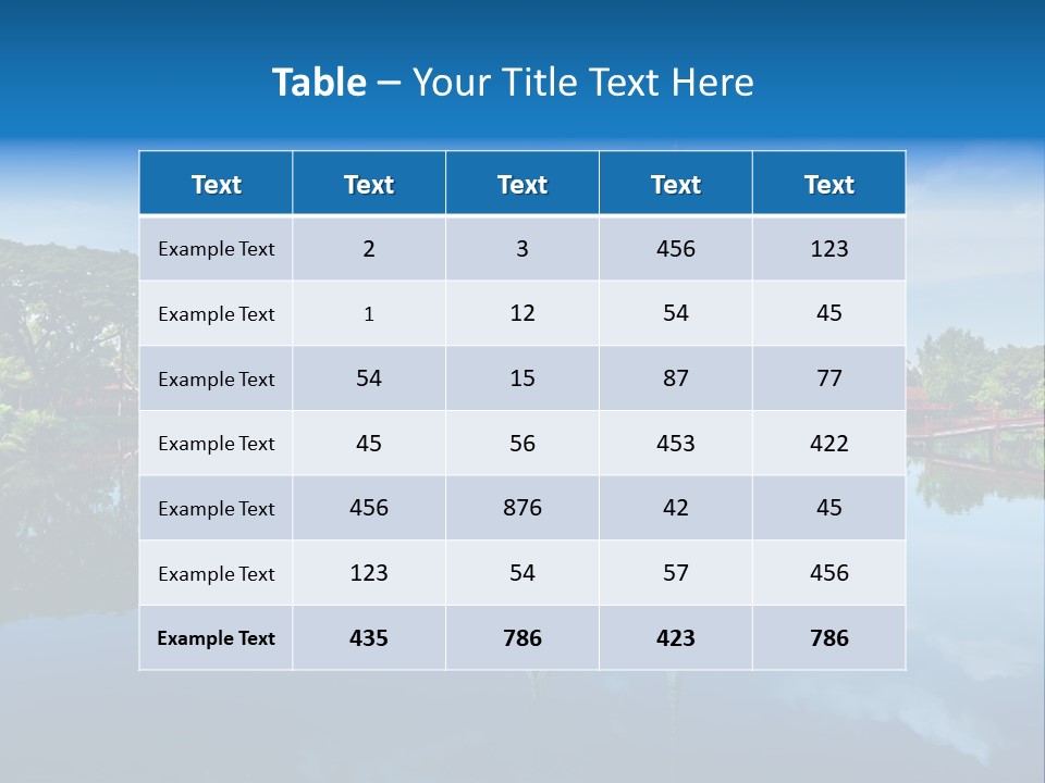 Asia Heritage Lake PowerPoint Template