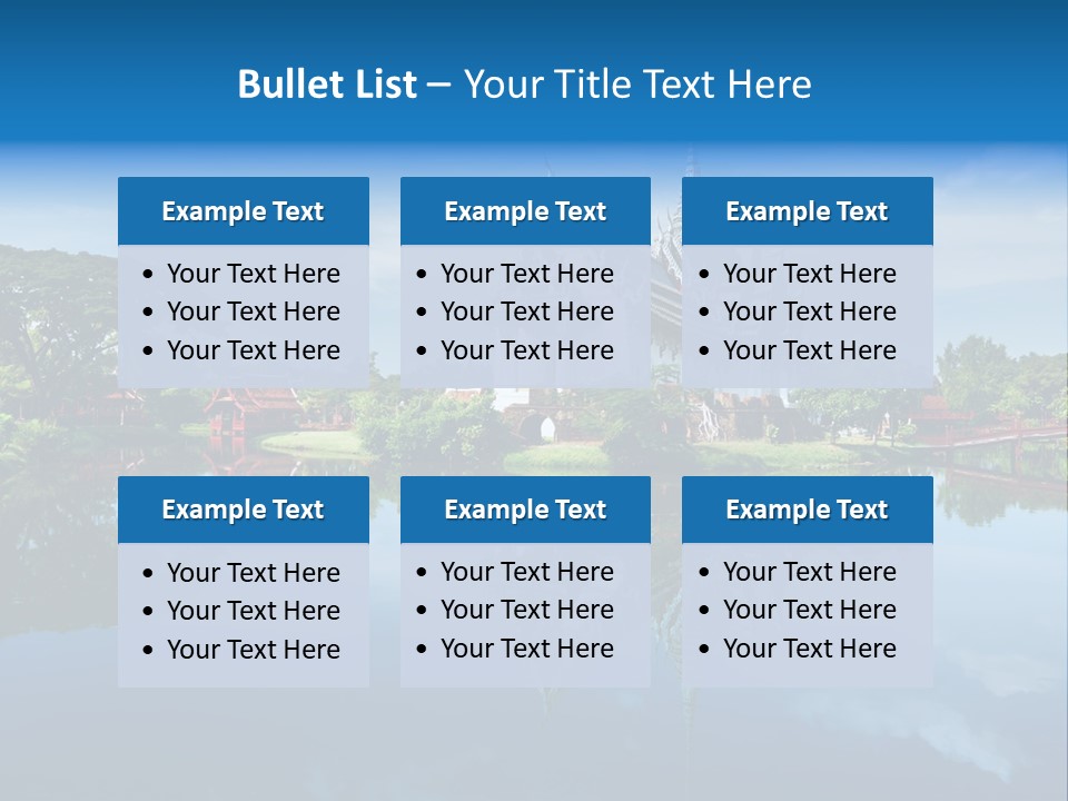 Asia Heritage Lake PowerPoint Template