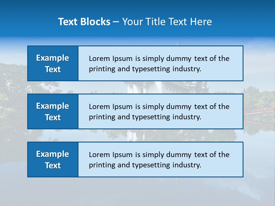 Asia Heritage Lake PowerPoint Template