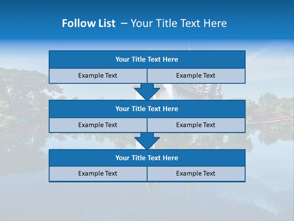 Asia Heritage Lake PowerPoint Template