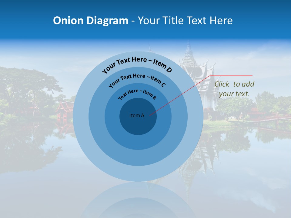 Asia Heritage Lake PowerPoint Template