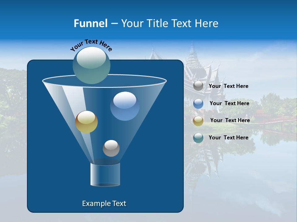 Asia Heritage Lake PowerPoint Template