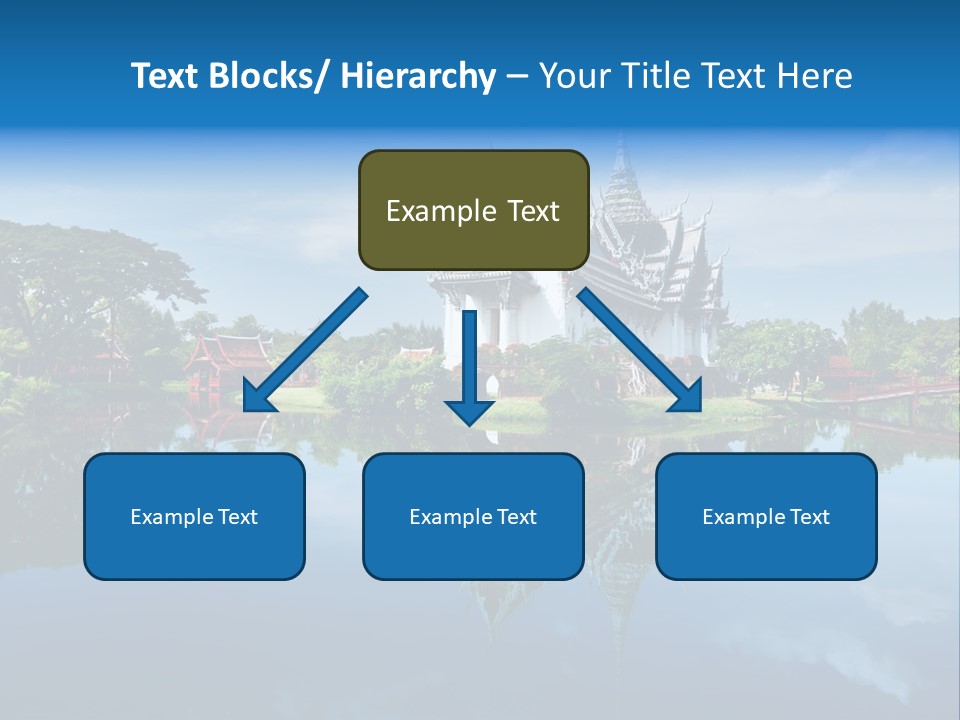 Asia Heritage Lake PowerPoint Template