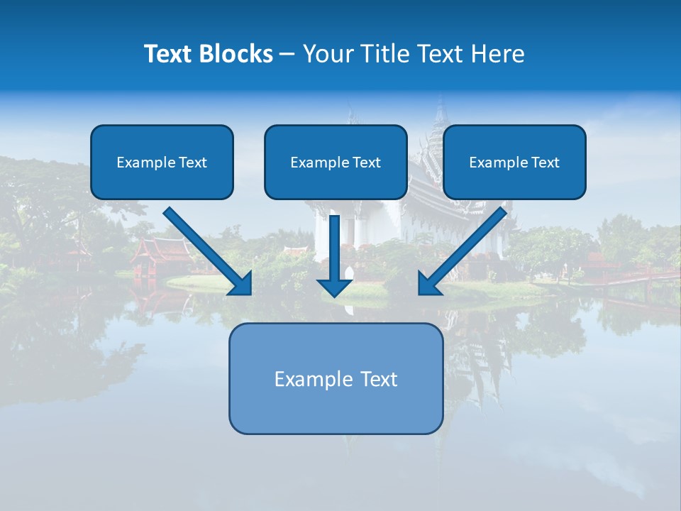 Asia Heritage Lake PowerPoint Template